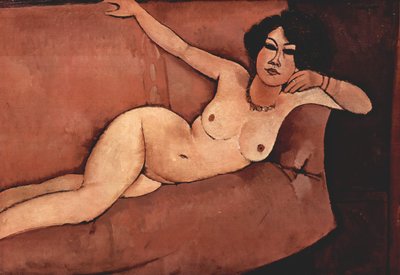 Desnudo en el Sofá (Almaiisa) de Amedeo Modigliani